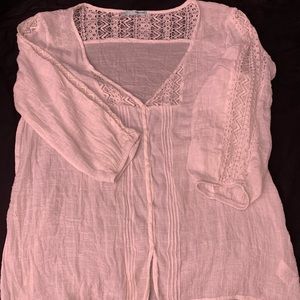 Women Maurice’s white sheer blouse